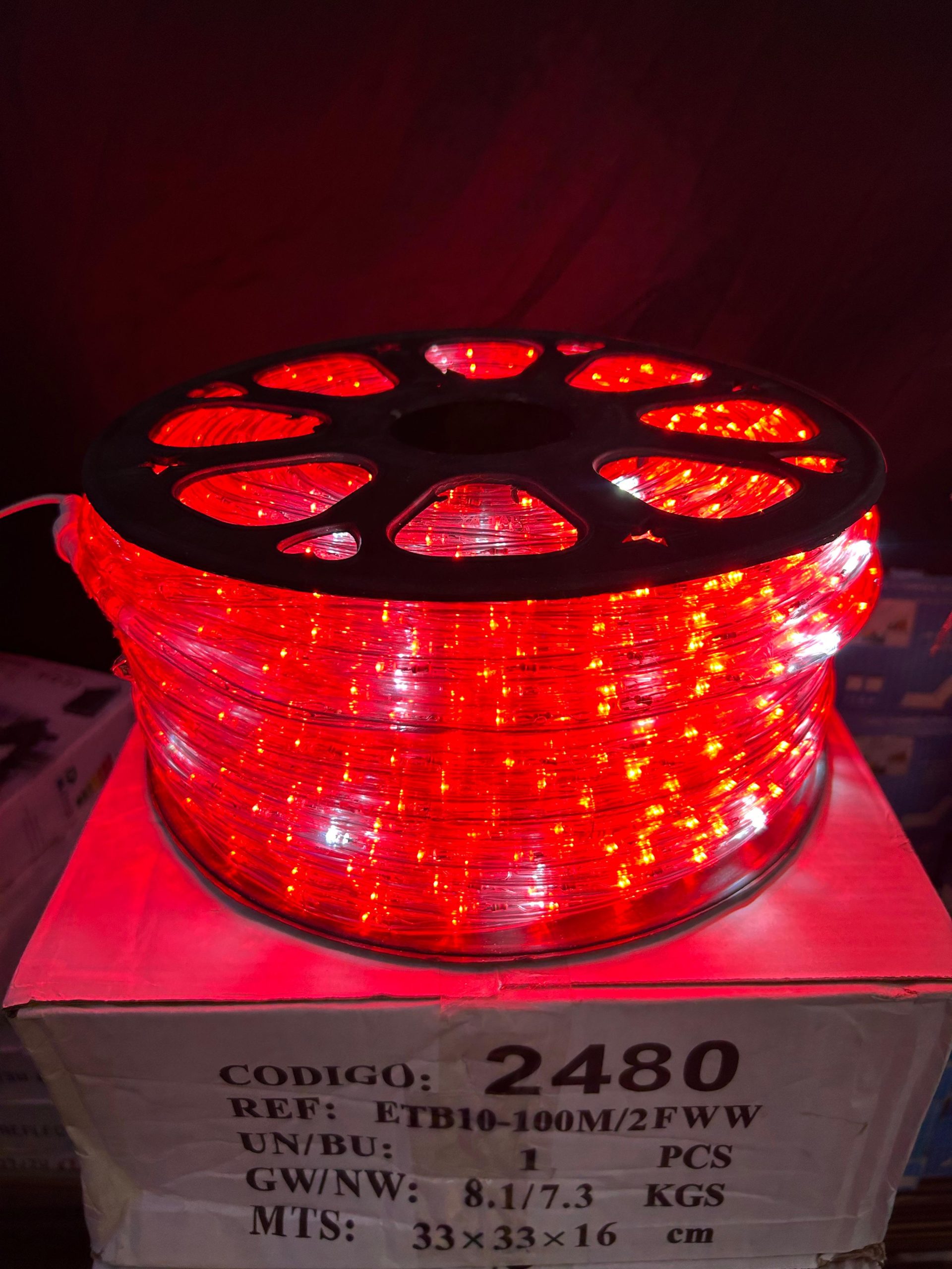 ⚡ MANGUERA LED 100 METROS CON FLASHER BLANCO – BRILLO CON EFECTO ESPECIAL
